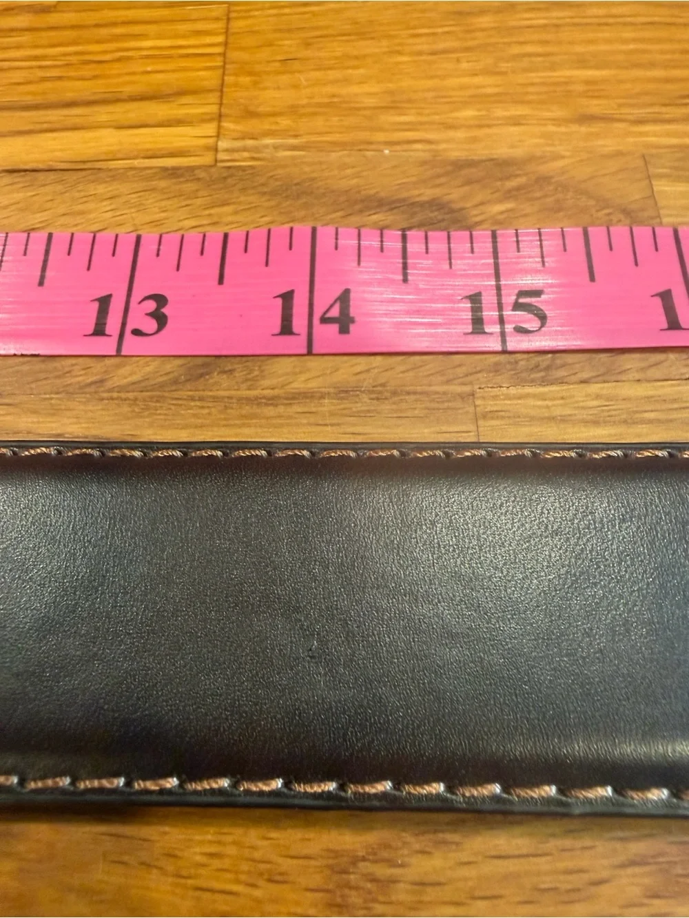 Men's Brown Leather Belt with Brass Buckle (024)